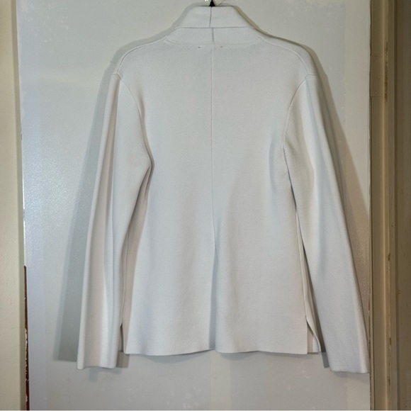 SUMMERSALT The Ribbed Sweater Blazer in White Sand | Size Small - Picture 13 of 16
